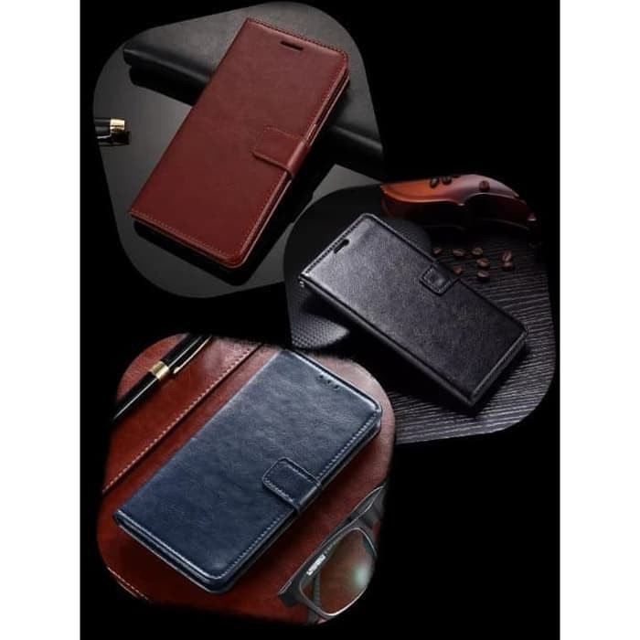 Leather Flip Case Oppo A15 A15s 2020 Wallet HP New Dompet Kulit Oppo A 15 A15s