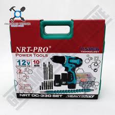 MESIN BOR CORDLESS NRT PRO 330 SET / BOR BATERAI NRT PRO DC 330 PLUS SET CORDLESS DRILL