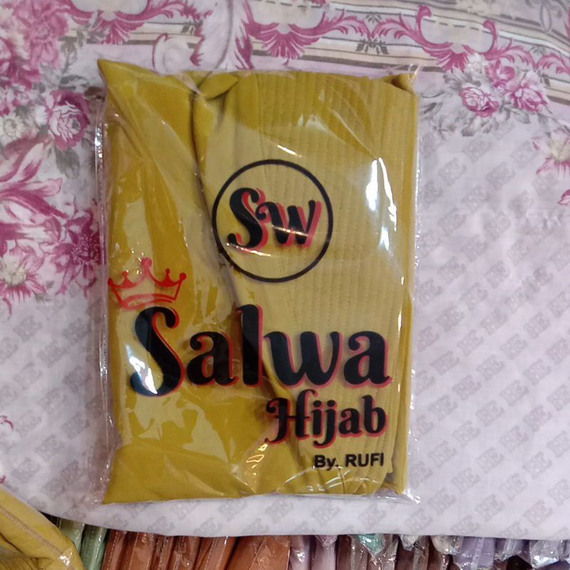 TERBARU!! KHIMAR 2LAYER BERSWAROSKY CHANEL-Ijau lemon