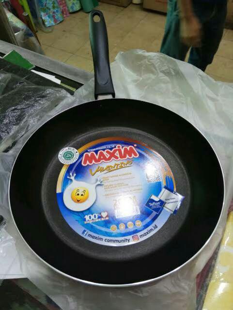 Maxim Teflon Wajan Fry Pan Penggorengan Valentino 24 Cm