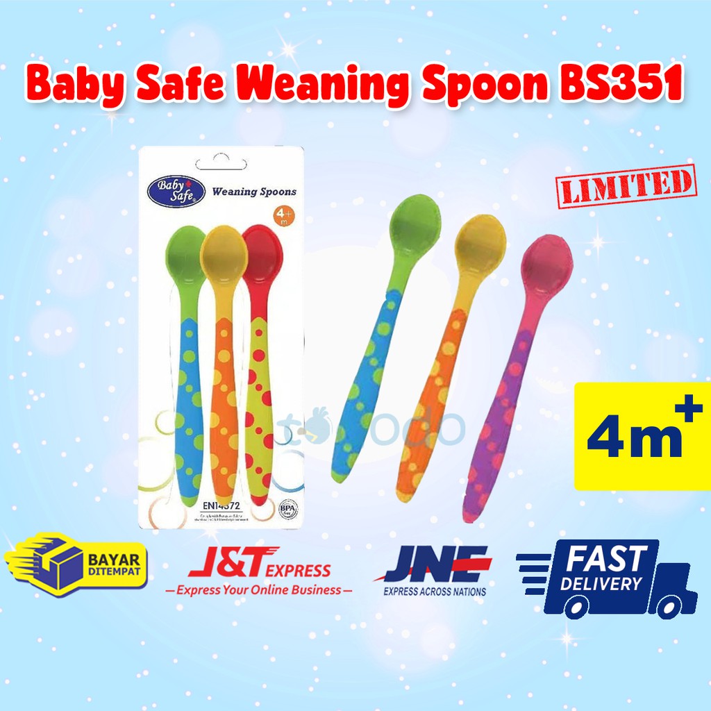 Baby Safe Weaning Spoon / Sendok Makan Bayi MPASI BS351