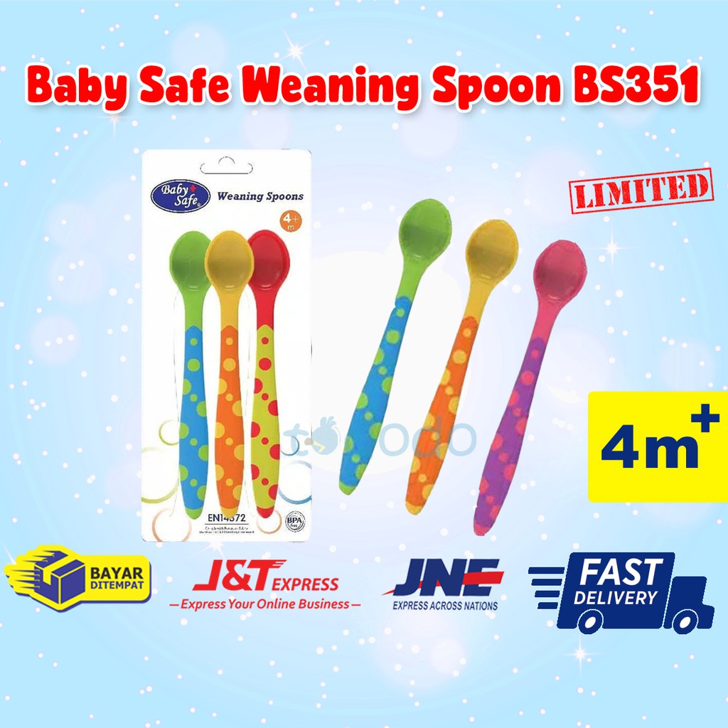 Baby Safe Weaning Spoon / Sendok Makan Bayi MPASI BS351