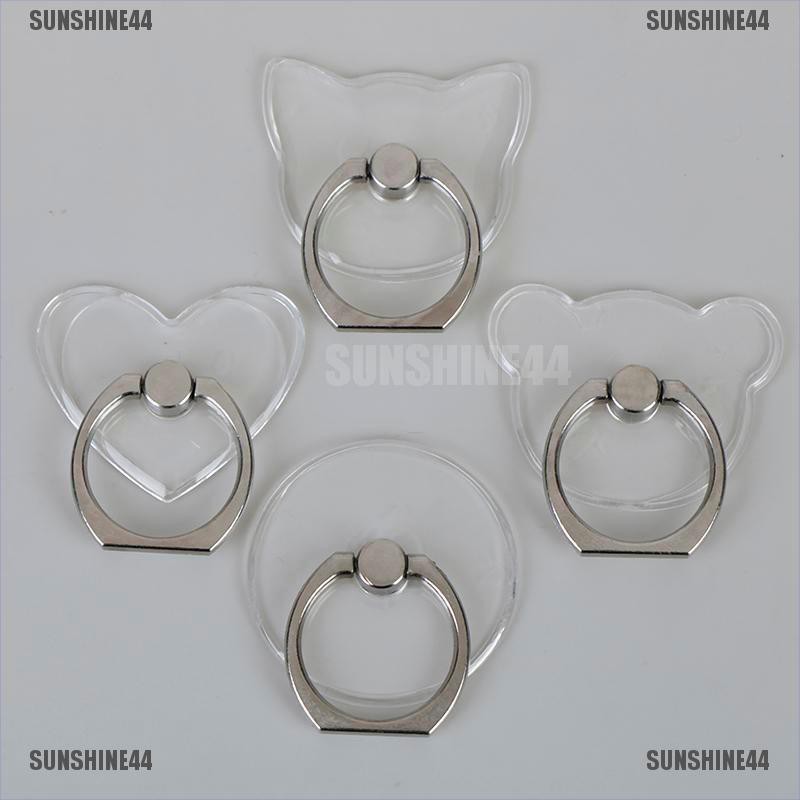 [SUN44] Clear mount holder mobile phone holder stand finger ring support desk cell phone [303]