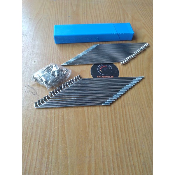 Jari jari nekel crome ukuran10x87 10x120 10x130 10x154 10x157 10x159b 10x164 10x172 10x180 10x184