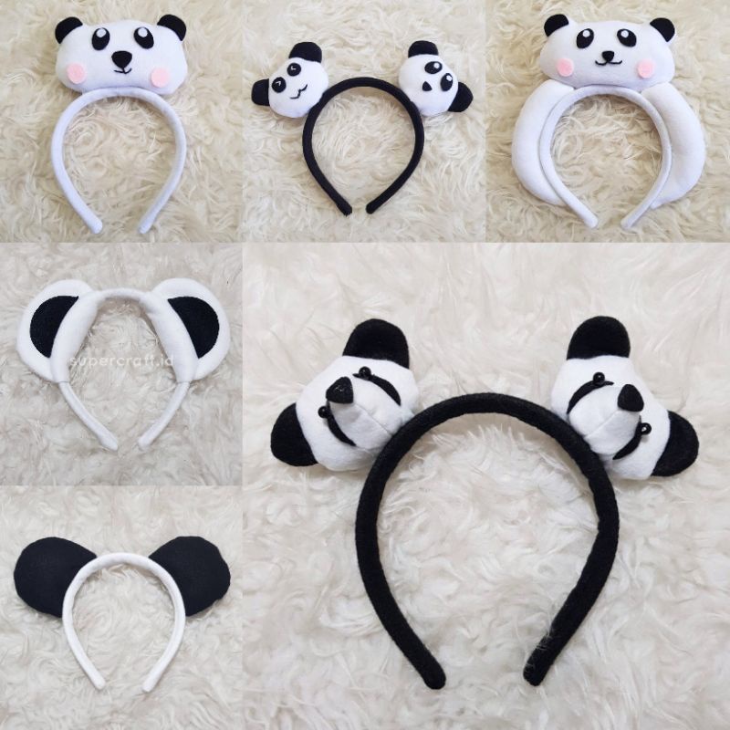 Bando Karakter Panda Kungfu Panda Hitam Putih kostum Panda Bando Panda Cosplay Panda