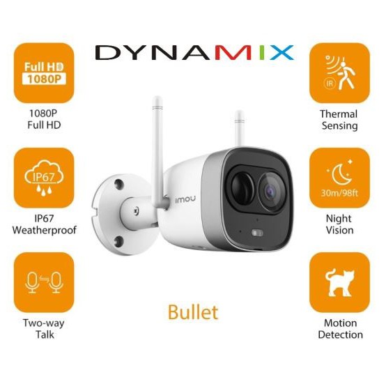 CCTV IMOU NEW BULLET 1080p Wireless IP Camera Outdoor - Cloud | Kamera IP GARANSI RESMI