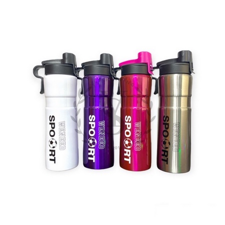 ONLYONE12 Tumblr Sport Gym / Botol Air Minum Camping Anti Tumpah / Botol Minum Aluminium Olahraga Sepeda