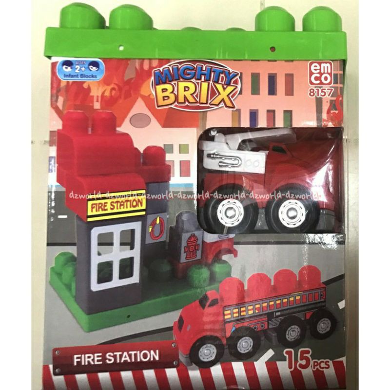 EMCO MIGHTY BRIX FIRE STATION
