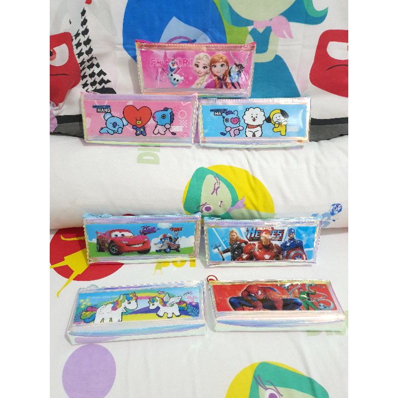 tempat pensil DOMPET nyala/pencil case LED/pouch lampu/dompet pouch-1