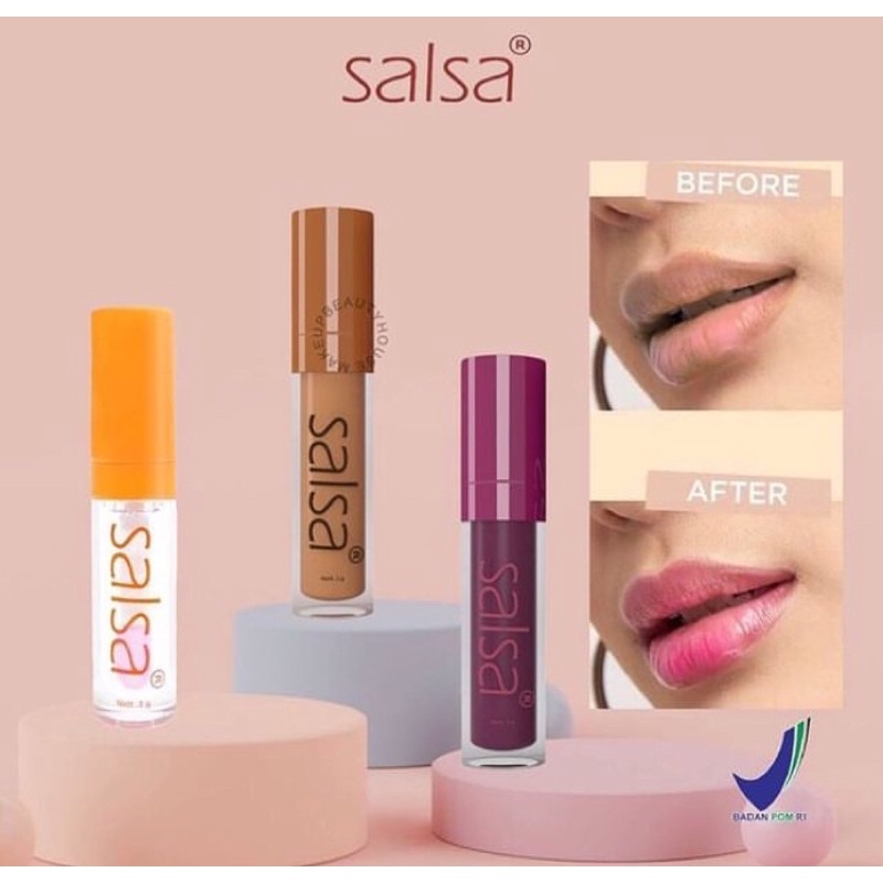 Jual Salsa Lip Glow Serum Varian Natural Twillight Coral Nude