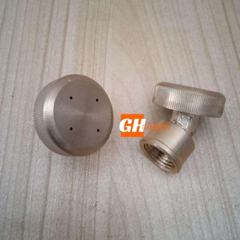 spuyer nozzle mix lubang 4 kuningan untuk mesin tangki semprot manual