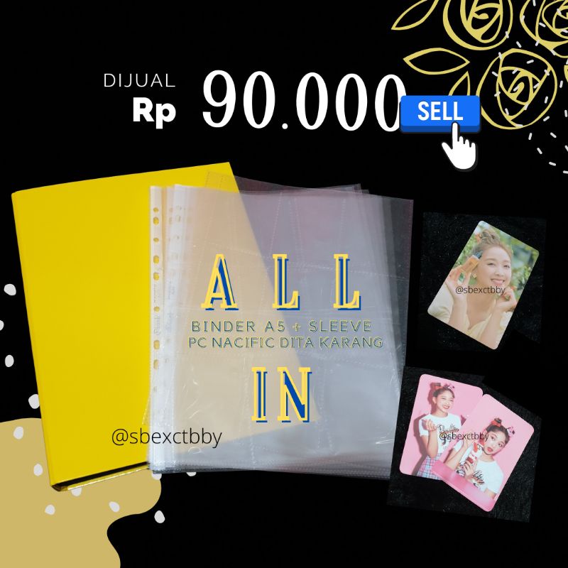 

(DISKON) preloved binder bantex A4 + photocard pc official nacific Dita Karang Secret Number