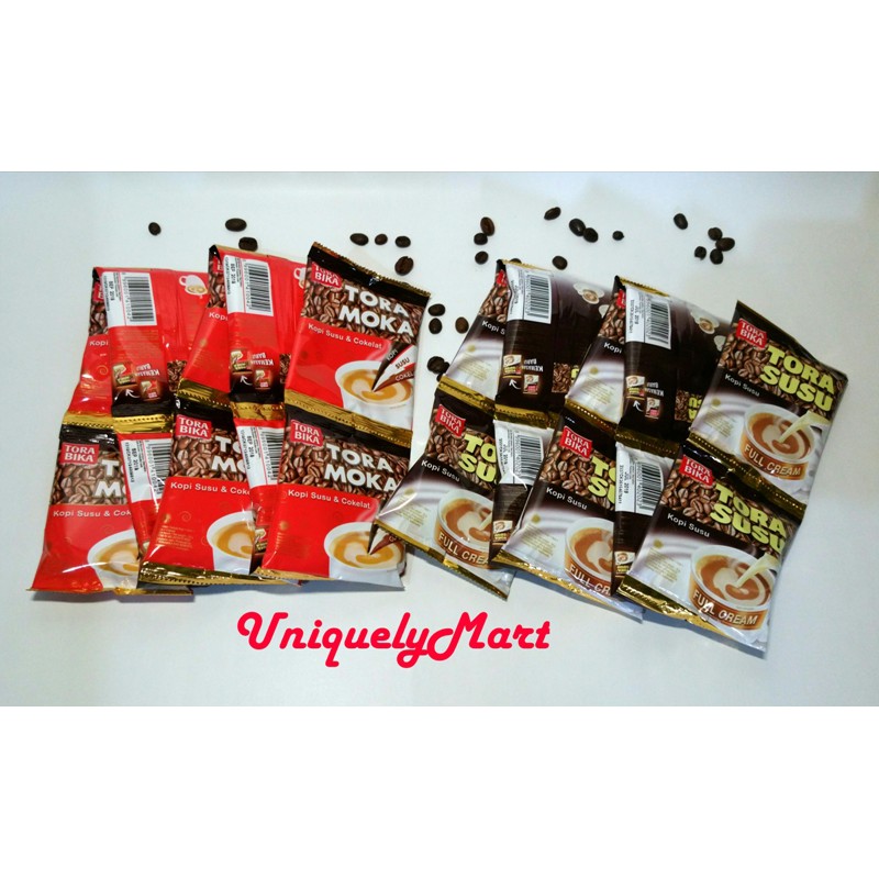 

Kopi Bubuk Instant Sachet TORABIKA : Tora Susu & Tora Moka 10 pcs / renceng