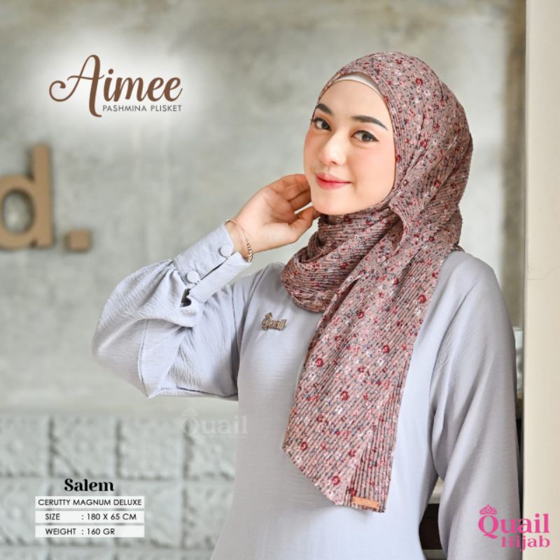 Jilbab Aimee Khimar Hijab ori Quail