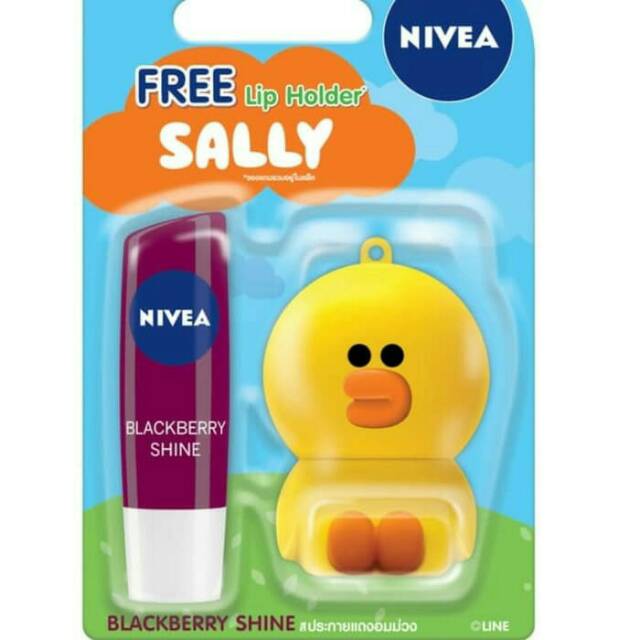 NIVEA lip Balm Care X Line Friends Free Lip Holder Sally