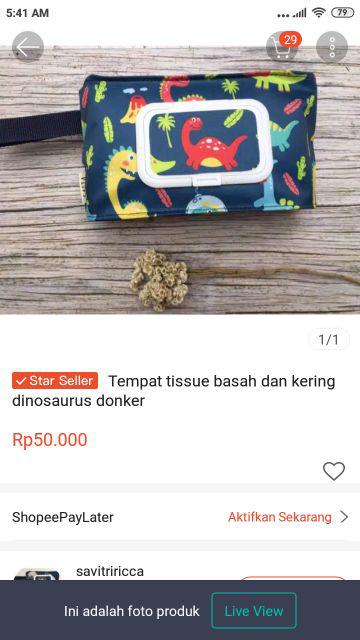 Tempat Tissue Basah Dan Kering 2in1 3in1 4in1 Panda Pink