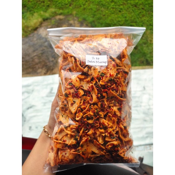 

250gr PEDAS MANTAP Basreng Kahot Daun Jeruk