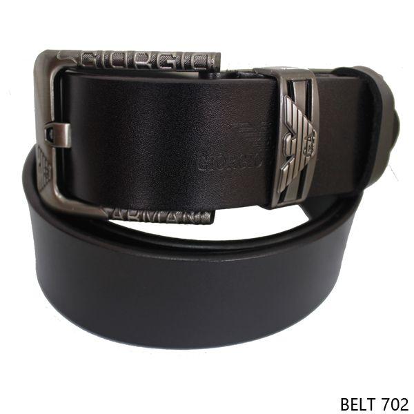 Ikat Pinggang Jarum Semi Kulit Hitam  - BELT 702