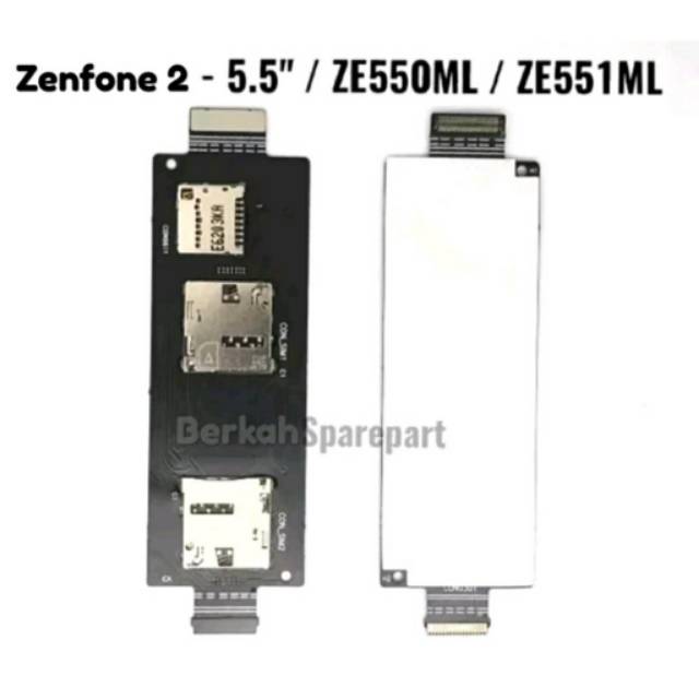 Fleksibel Conector SIM Card & MMC Asus Zenfone 2 ZE550ML z008d ZE551ML Z00AD