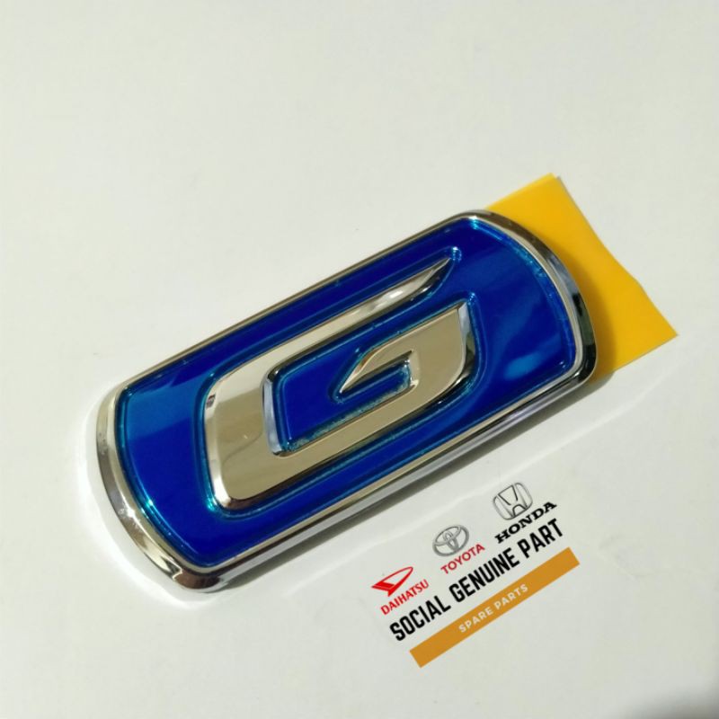 Logo emblem bagasi G biru Avanza rush