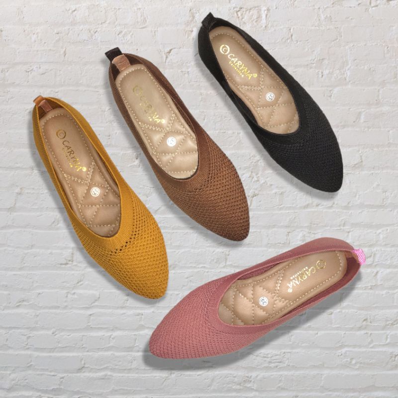 FLATSHOES RAJUT BAHAN IMPORT