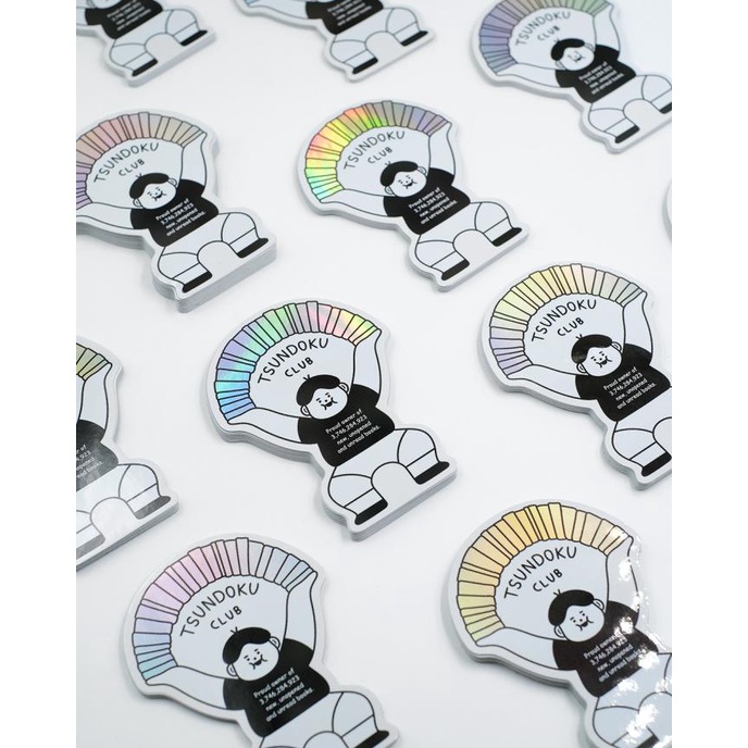 

Wow Tsundoku Club - Holographic Sticker Bergaransi