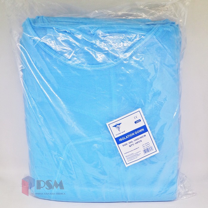 Isolation Gown Protective With Cuff Cosmomed / Baju APD Disposable OM