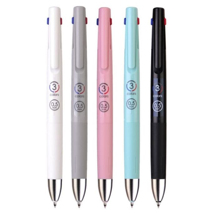 

[COD] Zebra bLen 3C by Nendo 3 Color Multi Pen 0.5mm TERUJI Kode 140