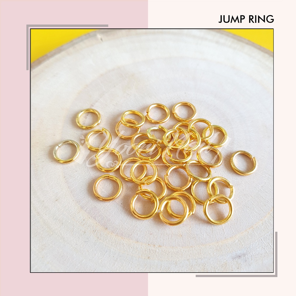 10gr Jump ring jumper ring 0,4 / 0,5 / 0,6 / 0,7 / 0,8 nikel silver gold jump ring 4mm 5mm 6mm 7mm