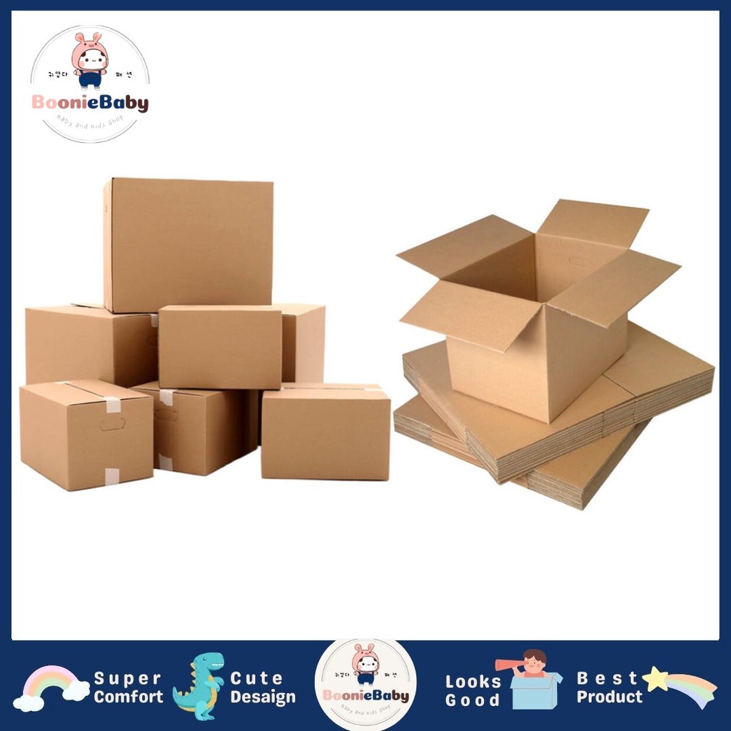 boonie Box Packaging Kardus / Bungkus Kemasan Packing Polos