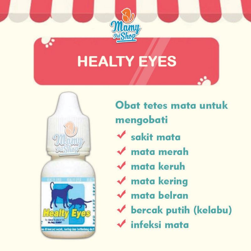 HEALTY EYES OBAT MATA untuk kucing hamster dan anjing