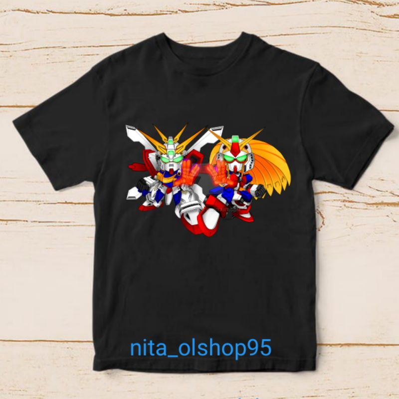 baju anak robot Gundam kaos anak