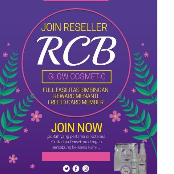 HOT SALE!![LR 035]TERLARIS!!!! CREAM RCB GLOW  BPOM (STEP 1) KUALITAS PREMIUM ( KEMASAN EMBOS)