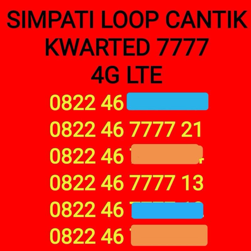 Promo simpati loop 7777 mantab