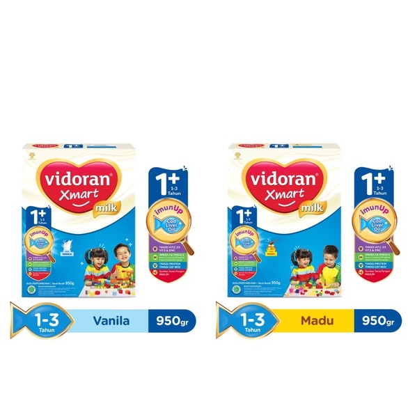 vidoran Xmart 1+ / 3+ 925 gr / 5+ 700 gr | Vanila Madu Cokelat