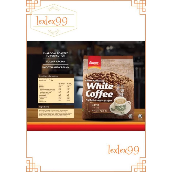 

Segera Miliki Super White Coffee Classic / Charcoal Roasted Coffee 3In1 600Gr Terbatas