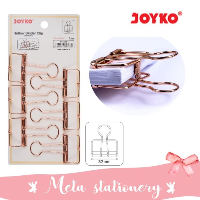 

Hari Ini Hollow Binder Clip Joyko H155Rg Hemat