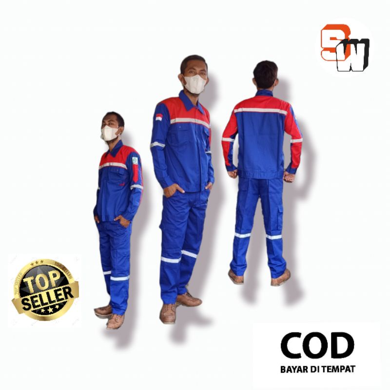 Wearpack safety setelan/wearpack atasan/kemeja safety