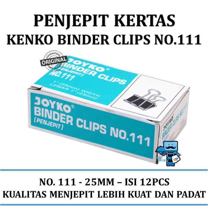 Klip Kertas Binder Clip Joyko / Kenko No 111 | Shopee