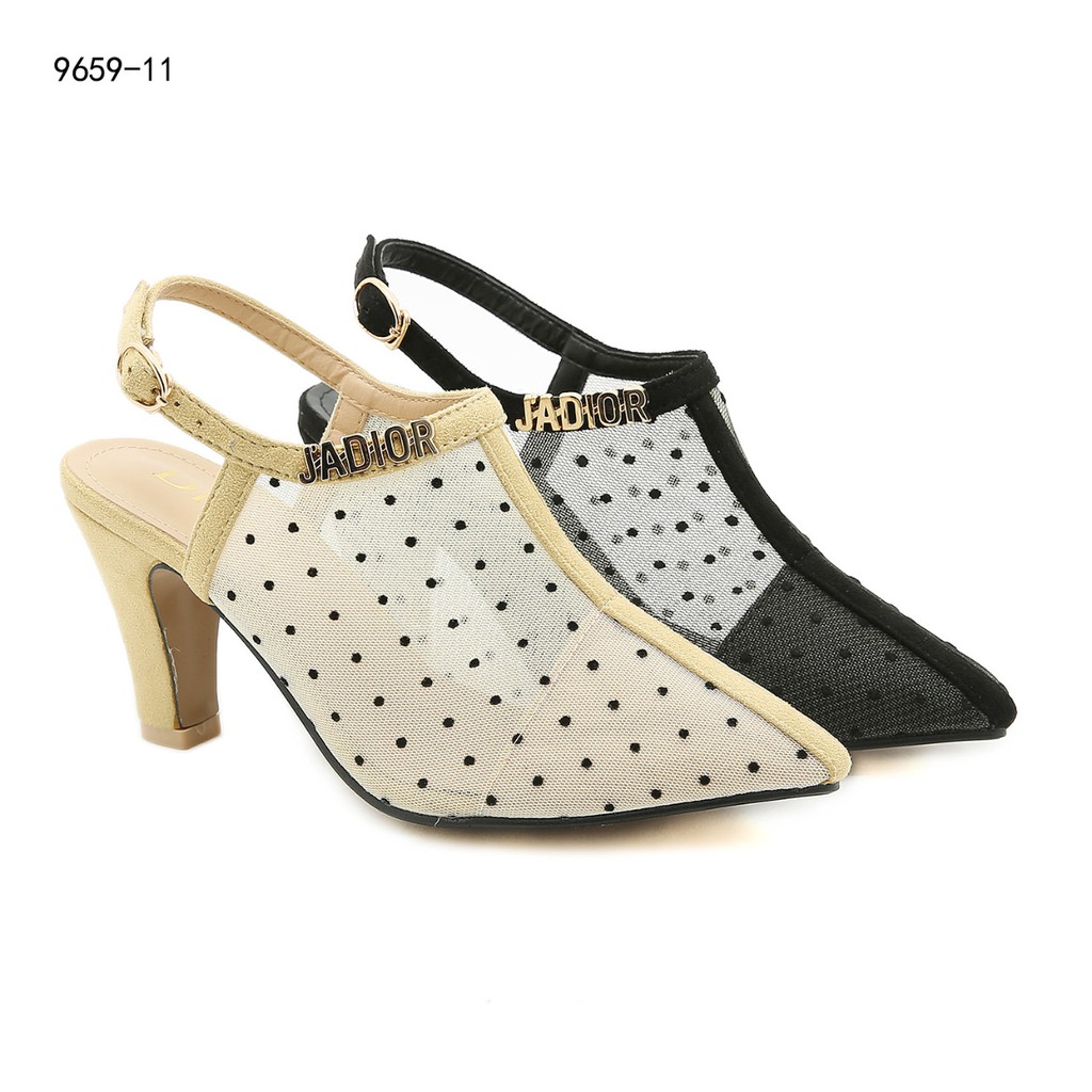 New Arrival ! Top Best Seller Shoes !  Sepatu Wanita Slingback Heel Shoes 9659-11