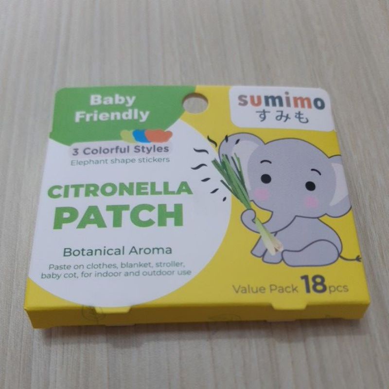 CITRONELLA PATCH SUMIMO Isi 18pcs Aroma SEREH