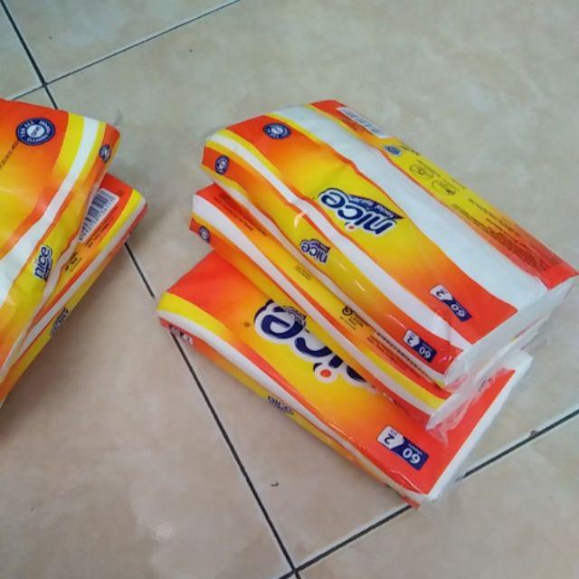 Nice Tisu Wajah Facial Tissue 60 Sheets 2 Ply