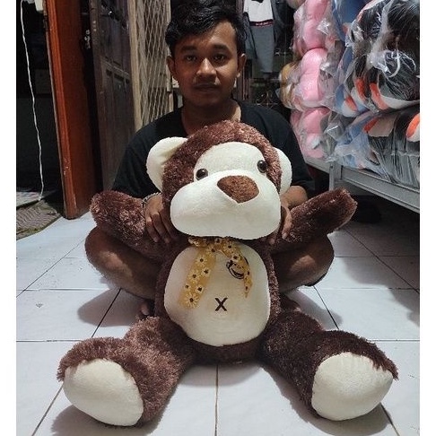 Boneka Monyet Jumbo Lucu Dan Imut Baby Monkey George Plushies