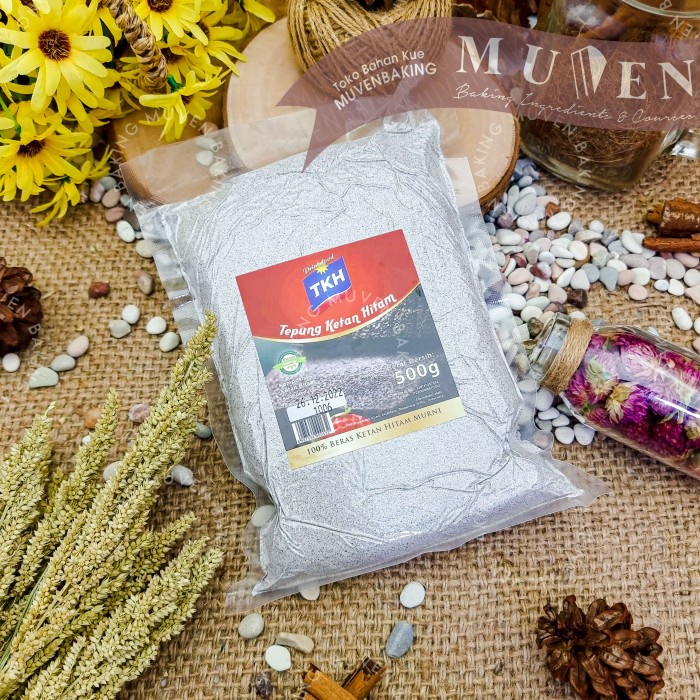 

b011tee Tepung Ketan Hitam Premium (Vacuum Pack) 500 Gr ( Brownies Kukus ) Da01D100
