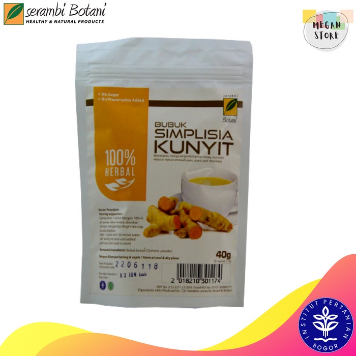 

Simplisia Kunyit 40gr Serambi Botani (BERKUALITAS)