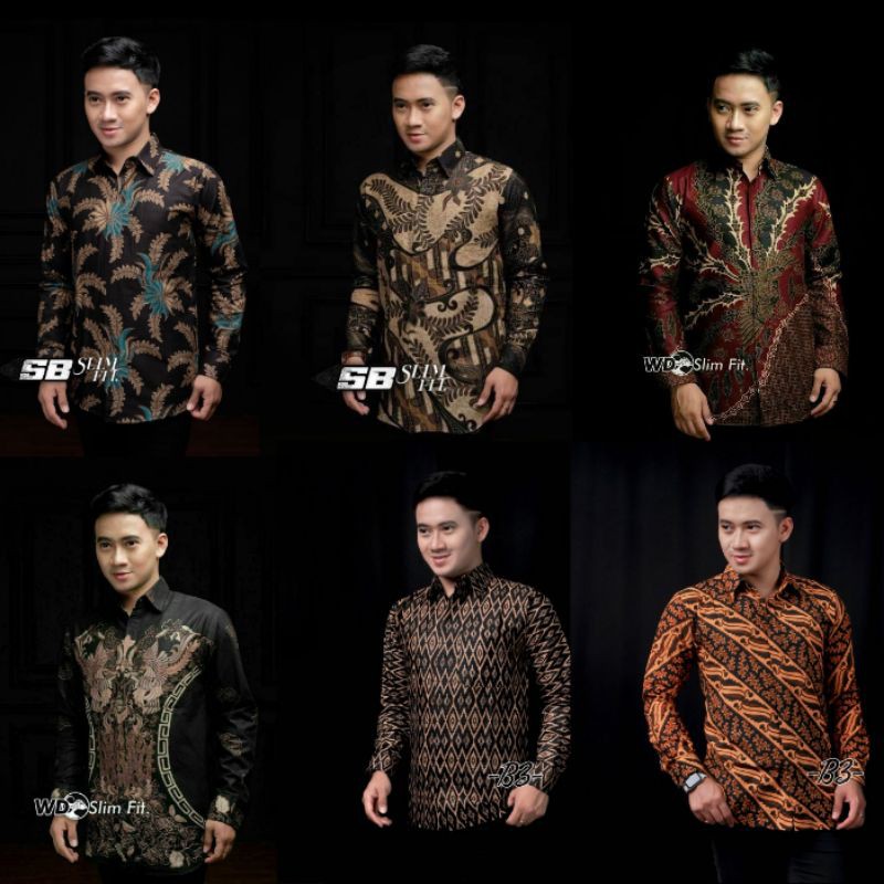 SIZE M L XL XXL XXXL BSWART Batik HRB026 Kenongo Hem Pendek Padi