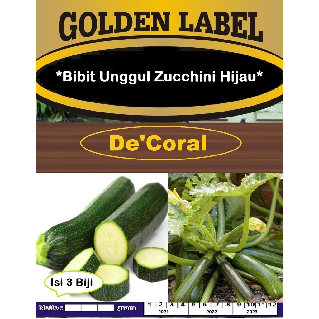 Bibit Unggul Zucchini Hijau | Benih Zucchini Hijau | Bibit Zukini Hijau