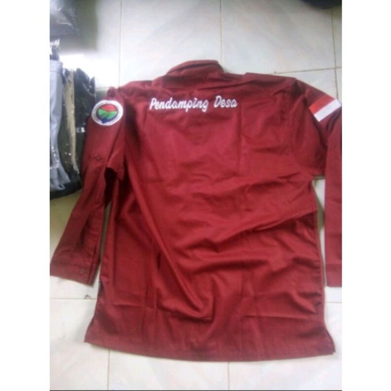 kemeja kemendes full bordir kemeja pendamping Desa kemeja kementrian Desa lengan panjang