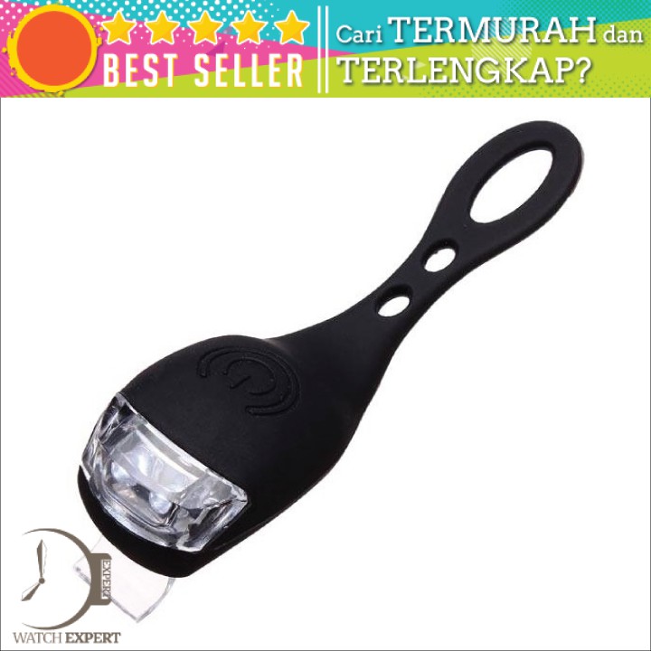 BAYAR DI TEMPAT Lampu Sepeda LED Slicon Waterproof 1 PCS