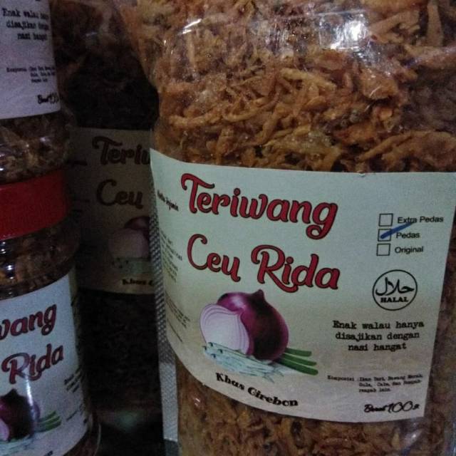 

Teriwang ceu rida khas cirebon ( 250 gram )